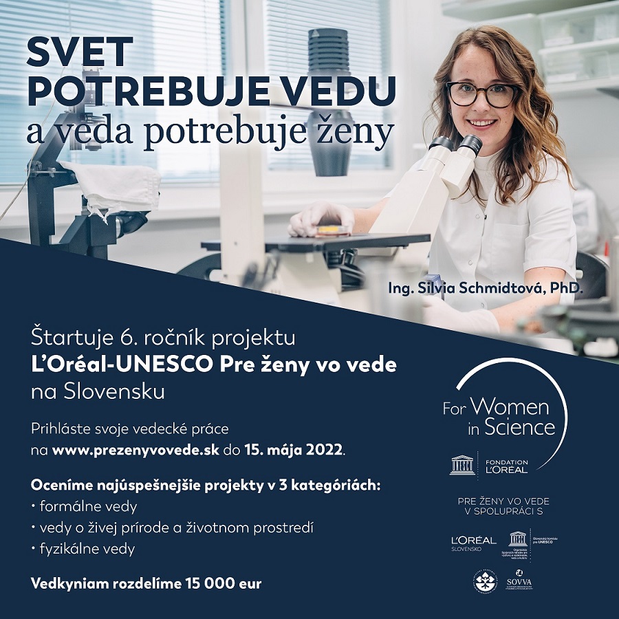 L'Oréal launches 6th edition of  talent program L'ORÉAL-UNESCO For Women in Science in Slovakia
