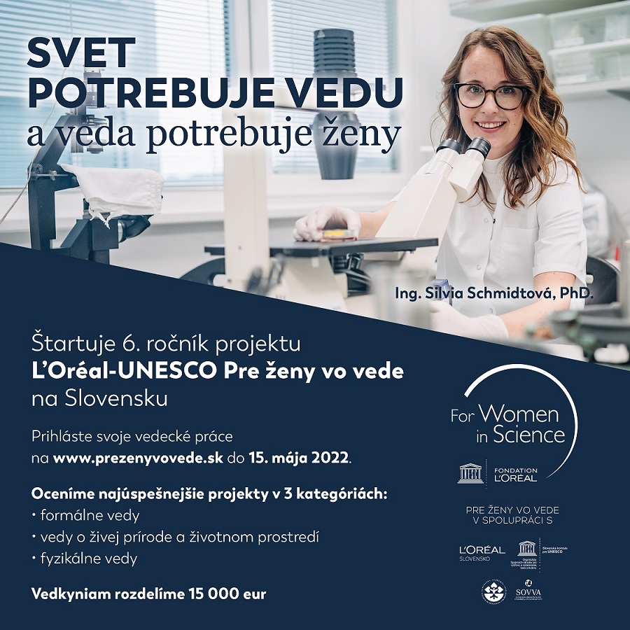 L'Oréal launches 6th edition of talent program L'ORÉAL-UNESCO For Women in Science in Slovakia