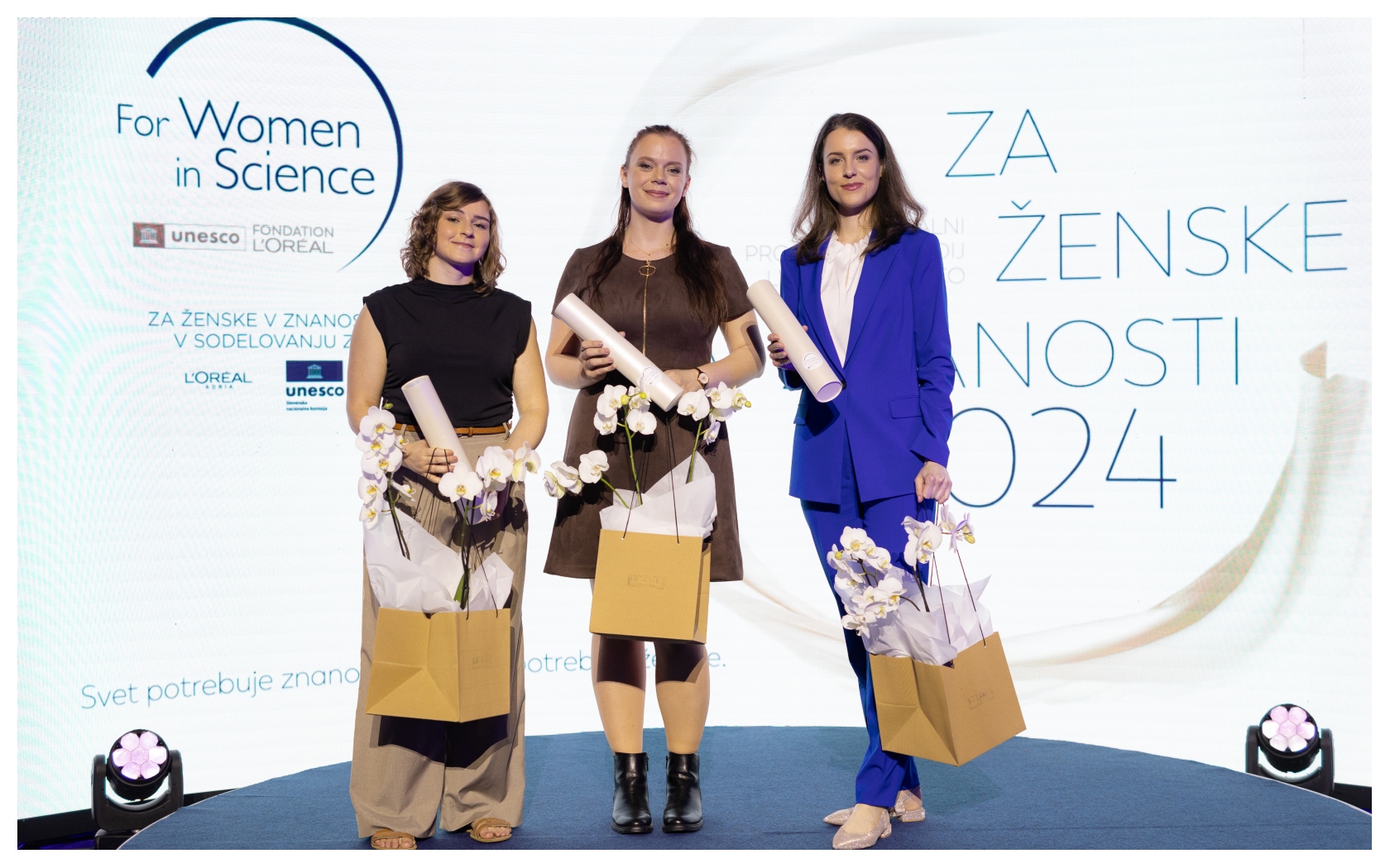 The L'Oréal – UNESCO National Program »For Women in Science« in Slovenia honor physicist, biochemist and chemist